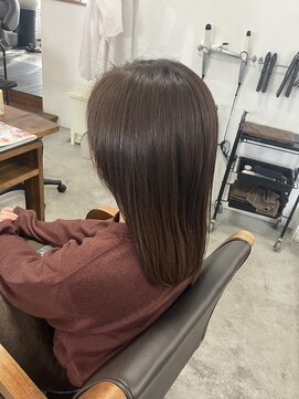 エフフォーユアヘアー 北方店(F for your hair) 100%ケラチントリートメントカラー×アッシュラベンダー