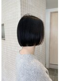 ＊パツンと平行ボブ