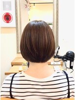 リコ ヘアー メイク 海老名店(Lico hair make) 縮毛矯正/ミニボブ/顎ラインボブ/マロンベージュ