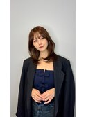 ミディアムレイヤー_ミニウルフチェリーブラウンホワイト