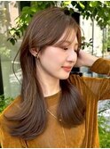 『サザワ』フェザーパーマチェリーブラウンミニウルフ