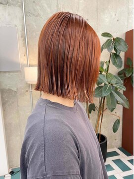 ノエ(noe) くびれヘア/アプリコットオレンジ/ハイライトカラー/栄r165