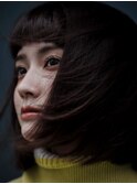 モードな長めボブ