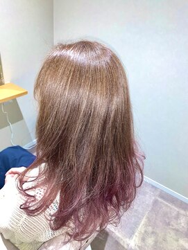 ぷう 40代50代60代◎グラカラロングレイヤー袋町／白髪染め／カット