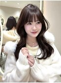 韓国ヘアーハッシュカットレイヤーカットグレージュブリーチ無し