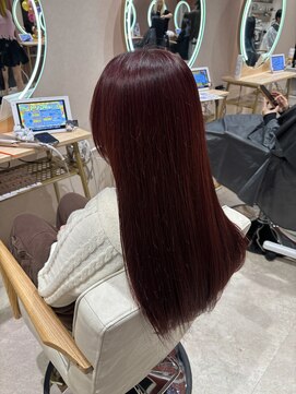 ヘアーアンドメイク ビス(HAIR&MAKE bis) ワインレッド ブリーチなし 【KAYO】
