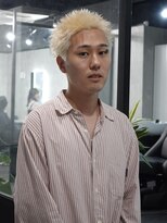 ラベル 渋谷(LAVEL)&nbsp;スパイキーショート/ブロンド/ブリーチカラー/抜きっぱなし