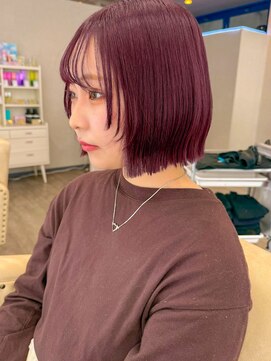 ソア 並木坂(Soa) 熊本/透明感カシスピンク/顔周りレイヤー/Minori