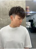 波巻きツイストスパイラルパーマ/フェザーパーマ/眉毛/メンズ