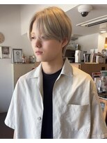 ニューヨークニューヨーク 桂店(NYNY)&nbsp;ブリーチカラーベージュハイトーン透明感センターパートマッシュ