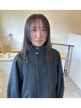 アニモ(animo) 顔周りレイヤー×グレージュ