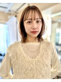 大人カジュアルなくびれボブ