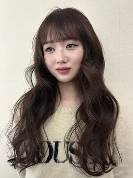 コルク バイ マグ 松本駅前(COLK by Mag) ブリーチなし◎冬の暖色ココアブラウン×韓国風ミディ