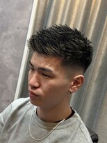 メグロバーバーショップロッポンギ 目黒六(MEGURO BARBER SHOP 6PPONGI) フェザーアップ/メッシュカラー