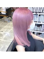 TONE（トーン）by Chara 池袋 髪質改善 ダブルカラー 【4月上旬OPEN（予定）】&nbsp;ケアブリーチのハイトーンピンク【池袋東通り】