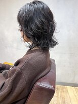 エミス バイ メルト 吉祥寺(emis by melt)&nbsp;【吉田】ウルフパーマこなれ感無造作オリーブグレージュ吉祥寺