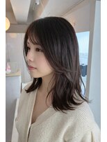 オラ ボーテ(Aura Beaute) レイヤー 韓国風 ウィービンググラデーション ミディアム