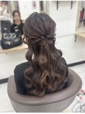 ハーフアップ