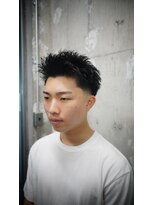 チルチェア 池袋(CHILL CHAIR)&nbsp;テーパーフェード×スパイキーショート<池袋/バーバー>