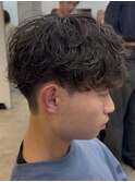 無造作シャドウパーマのマッシュスタイル◎
