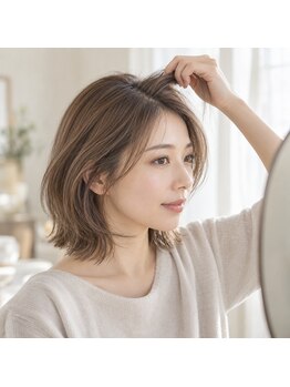 アッシュ 仙川店(Ash)の写真/乾かすだけでまとまる。朝がラクになる、再現性の高い骨格補正カット
