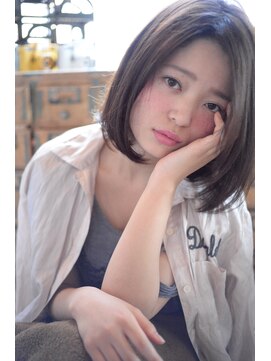 マイティ バイ エイチ(mighty by H) mighty【Nuance-BOB】グレージュ×ストレート