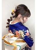 卒業式袴着付けヘアセットヘアアレンジ