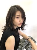 クセ毛風、大人のナチュラルセミロング