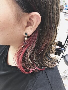 チェレ オレ 新金岡店(Chere ore) 大人可愛いインナーカラー×ピンク／バイオレット／髪質改善