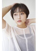 トリッカ 銀座(tricca)&nbsp;大人可愛い20代30代40代黒髪丸みショート◎