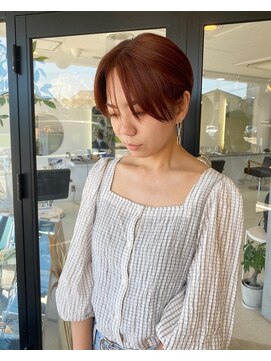 エンリッチヘア(enrich hair) マッシュショート オレンジベージュ