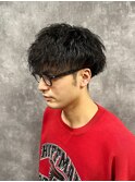 王道スパイラルパーマ