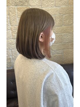 ヴァン カウンシル 川口店(VAN COUNCIL) 切りっぱなしボブ×インナーカラー