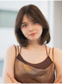 大人可愛い重めボブ　20代30代40代