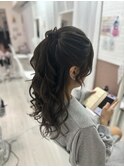 ポニーテールハーフアップ♪