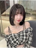 【kumu】韓国風ボブ×姫カットおくれ毛.