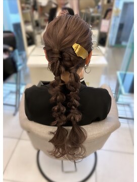 ヘアメイク マリア 福岡天神西通り(hair make MARIA) 編み下ろしツイン