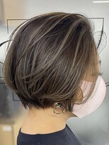 キノ(kino)&nbsp;ショートボブ×コントラストハイライト