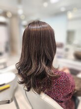 アクシス 三軒茶屋本店(AXIS) 細めハイライト/ロング/くすみベージュ/イメチェン/美髪/前髪