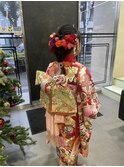 七五三あみ下ろしスタイル