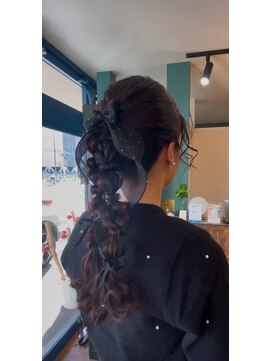 ソウルメイト(soul mate) あみおろしツインポニー♪