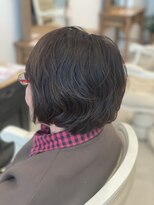 ヘアデザインロアール アリオ倉敷店(Hair Design Loire)&nbsp;ポイントパーマ　ショートボブ