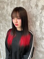 シャンプーボーイ 佐賀(SHAMPOO BOY) ツートーンカラー【ミツバチレッド/ハイトーン/ブリーチ】