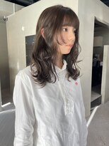 ヘアー アイス ルーチェ(HAIR ICI LUCE)&nbsp;ブリーチなしダブルカラー/グレージュ/レイヤーカット/林