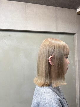 ファビ 渋谷(Fab) くびれヘア/暗めカラー/アプリコットオレンジ/縮毛矯正