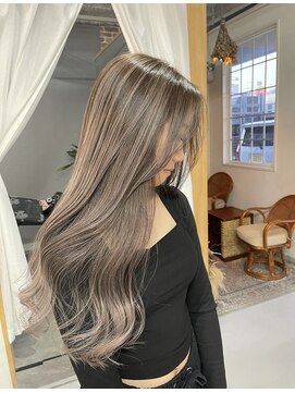 髪屋 紬 【Sera】バレイヤージュ/ハイライト/グレージュ