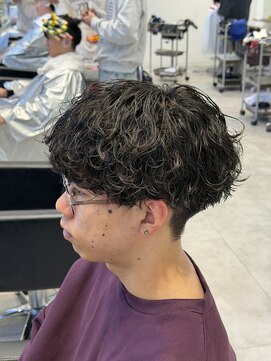 オーシャントーキョー 仙台(OCEAN TOKYO) 波巻きツイストスパイラルツーブロック刈り上げメンズパーマ