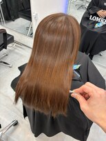 ロムーク 表参道(LOMKH)&nbsp;縮毛矯正ロング髪質改善ミディアムレイヤーブルーブラック