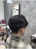 MEN’S HAIR/波巻きツイストスパイラル/リバースセンターパート