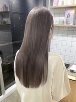 エンネ 新宿(enne) グレージュカラー/韓国風巻き/レイヤーカット/髪質改善/縮毛矯正